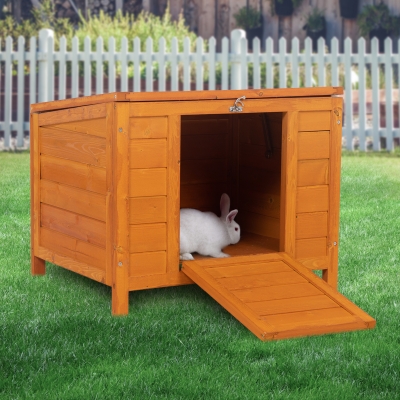 木制小兔屋、猫屋-橙色